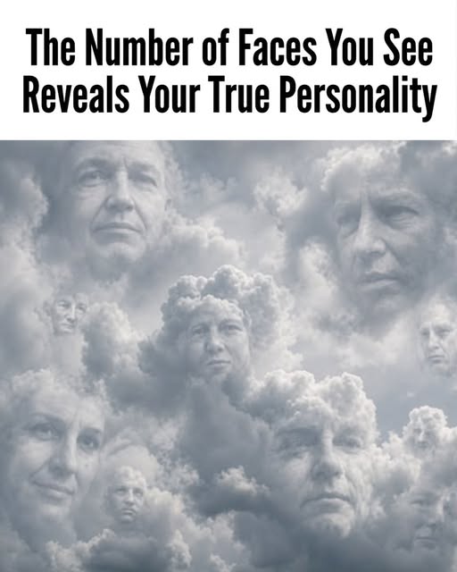 Faces blended into clouds