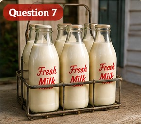 Glass Milk Bottles
